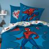 Parure de lit Spiderman super hero - coton - BlancheporteProtégé par son super-héros Spiderman, votre enfant se sentira en sécurité pour rêver en douceur et en toute sérénité à un monde meilleur ! Vendu en parure : housse de couette + 1 taie. Drap-housse 