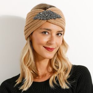 Blancheporte Headband en maille avec bijou - BlancheporteUne maille toute douce pour ce bandeau de tête orné d'un détail bijou ! Après le chapeau, le bonnet, le bandeau à bijou fait son entrée en scène pour parfaire un petit look hivernal !Taille Taille U