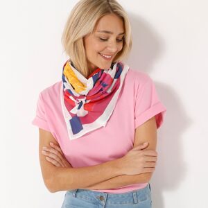 Blancheporte Foulard imprimé toucan, 100 x 100 cm - coton - BlancheporteDes belles couleurs d'été sur un fond graphique et de jolis toucans en premier plan, ce foulard confectionné en France saura faire pétiller une robe élégante ou contraster une tenue p