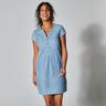 Robe col tunisien, denim léger - BlancheporteOn affirme notre style avec cette robe en denim léger pleine de charme et de caractère ! Ses nombreux détails mode en font une pièce indispensable à notre dressing citadin.46Bleu