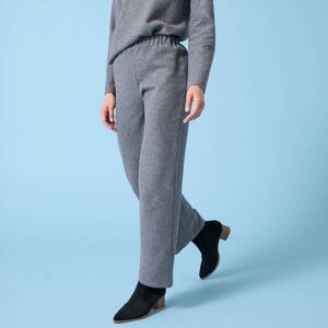 Pantalon large Spécial Petites uni, maille grattée - BlancheportePassez en