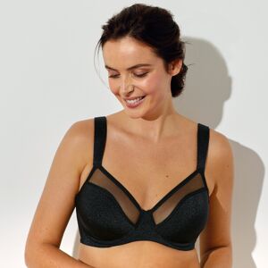 Blancheporte Soutien-gorge grand maintien avec armatures cachées - BlancheporteMaintien efficace pour ce soutien-gorge qui saura rester discret sous vêtements grâce à ses armatures cachées. On aime le tulle transparent au décolleté qui laisse deviner la n