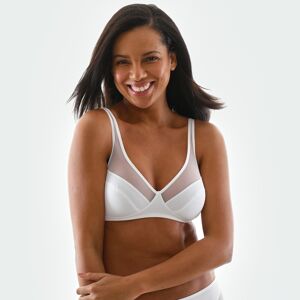 Dim Soutien-gorge Generous uni - sans armatures - 90B - Blanc - DimSa construction unique permet au soutien-gorge Generous de Dim® de s'adapter à toutes les poitrines pour leur offrir un excellent maintien en toute liberté.. sa matière douce apporte un gr