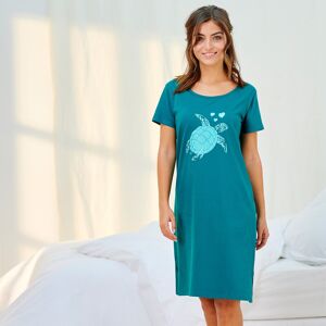 Blancheporte Chemise de nuit courte imprimé tortue - BlancheportePassez des nuits de rêve avec cette chemise de nuit et son adorable tortue imprimée ! Confectionnée dans un jersey coton doux et frais, elle vous offrira confort et liberté de mouvements.54V