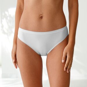 Blancheporte Culotte midi basique - lot de 3 - BlancheporteExtensible, indéformable et un porter impeccable, cette culotte midi en coton est irréprochable !42/44Blanc