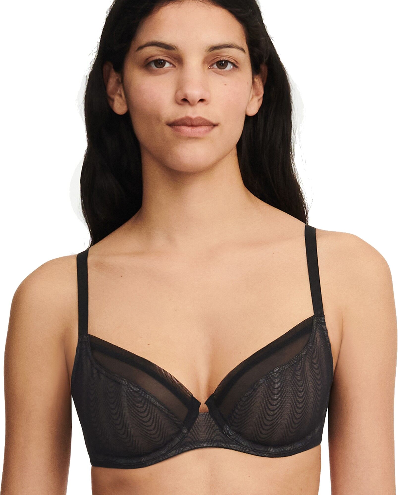 Soutien-gorge dentelle forme emboîtante Romane - avec armatures - 85D - Noir - PassionataPassionata signe ici un modèle très actuel pour des femmes à la recherche de confort et d’esthétisme ! Un mariage de dentelle et de tulle résille qui emboîte la poitr