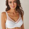 Soutien-gorge Generous uni - avec armatures - 95E - Blanc - DimSa construction unique permet au soutien-gorge Generous de Dim® de s'adapter à toutes les poitrines pour leur offrir un excellent maintien en toute liberté.. sa matière douce apporte un grand 