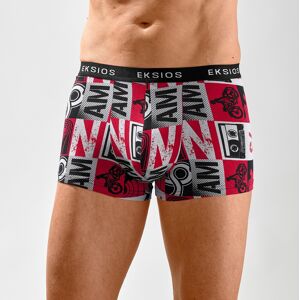 Blancheporte Boxer fermé imprimé damiers - lot de 4 - BlancheporteJeu de damiers et ceinture tendance pour ce lot de 4 boxers très agréables à porter.LBleu/rouge