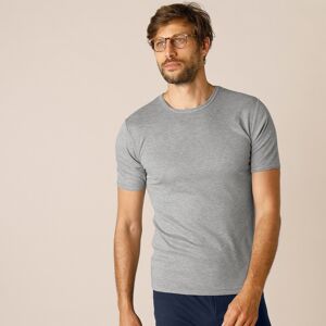 Thermoperle Tee-shirt sous-vêtement homme col rond manches courtes polyester - lot de 2 - 93/100 - Gris - ThermoperleLa grande longueur du dos permet de bien couvrir les reins et le bas du dos... Indispensable pour les frileux, le tee-shirt vous couvre de