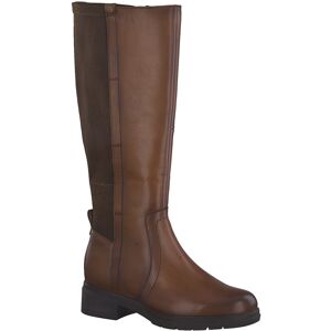 Tamaris Bottes hautes cuir - spéciales mollet large - 39 - Marron - TamarisVoilà une paire de bottes cavalières Tamaris®, classiques par excellence, qui se marieront à toutes vos tenues chics ou décontractées ! Avec elles, vous ne ferez pas de faux pas de