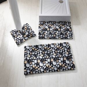 Blancheporte Tapis de bain cailloux - BlancheporteUn tapis toucher peluche ultra doux, au confort moelleux comme on aime dès la sortie du bain, de la douche et un motif cailloux très réaliste !Tapis de bain : 50x80cmGris