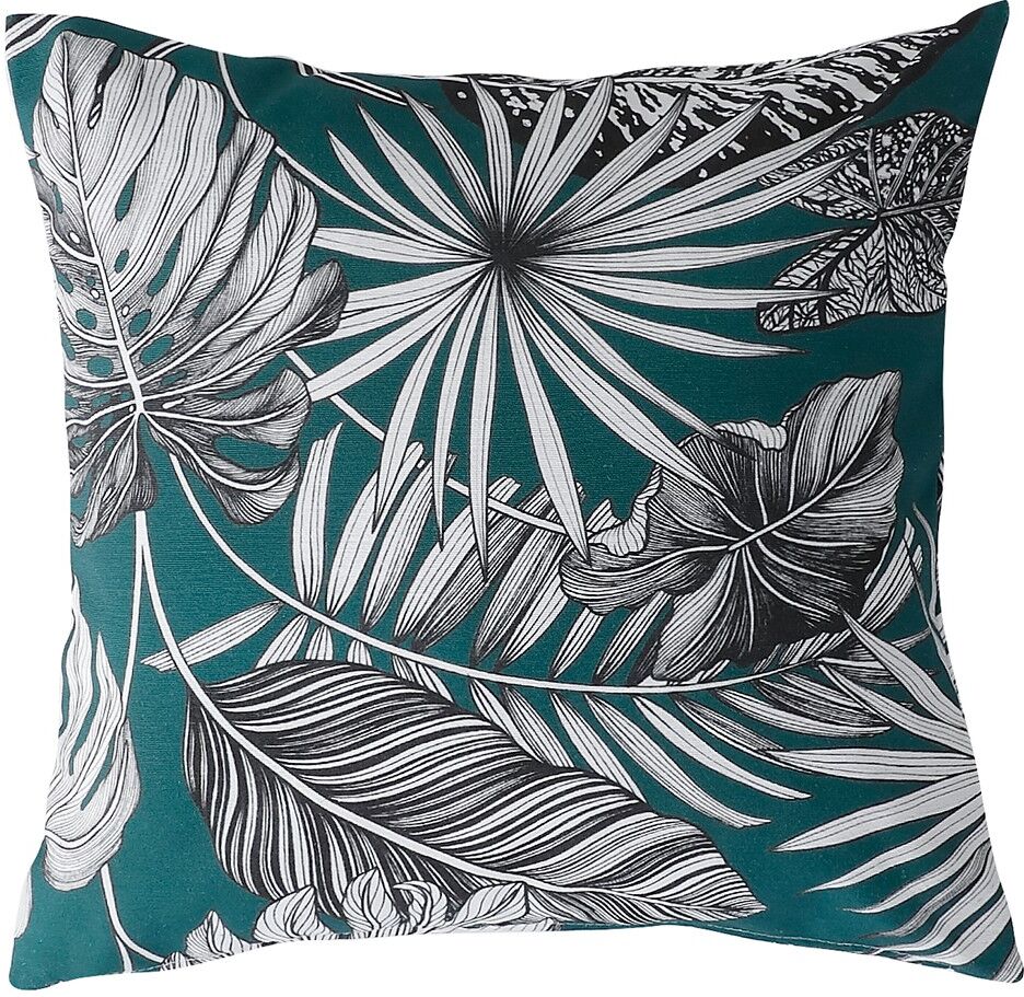 Housse de coussin imprimé tropical - BlancheportePile dans la tendance ! Renouvelez l'ambiance de votre intérieur avec ces housses de coussin au feuillage tropical sur fond coloré. Sans hésitation, jouez à mixer les 2 formes, les coloris et jouez à les co