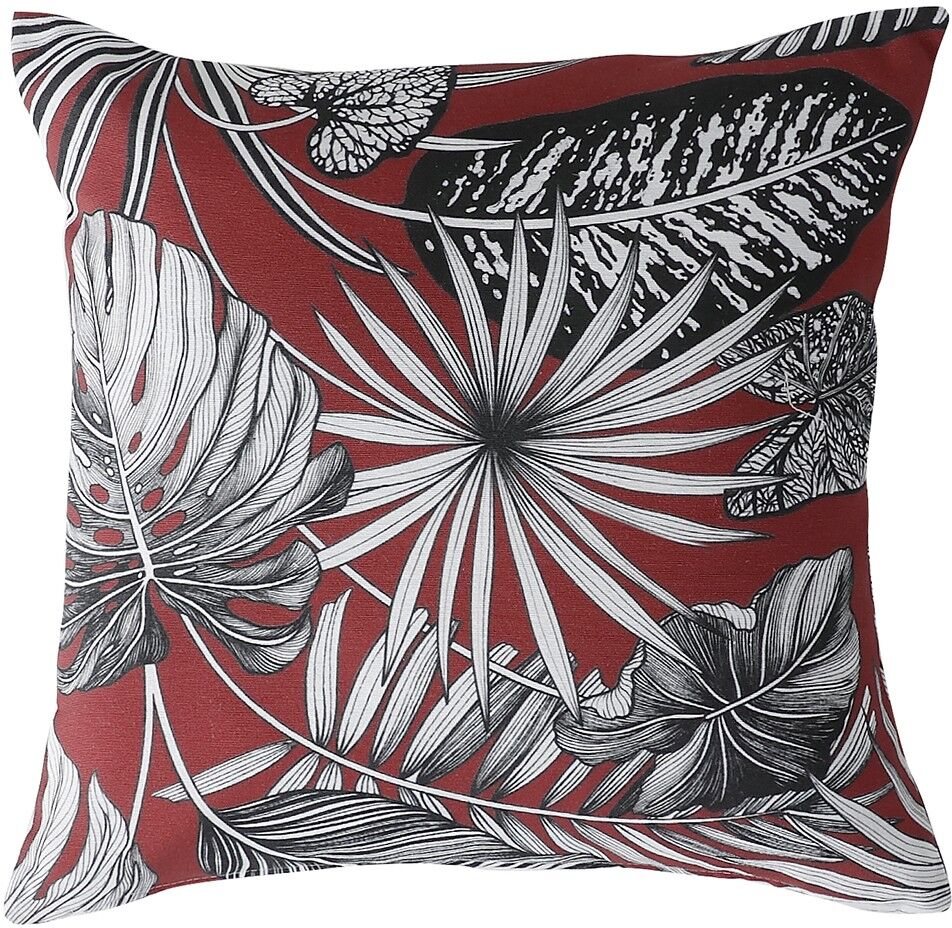 Housse de coussin imprimé tropical - BlancheportePile dans la tendance ! Renouvelez l'ambiance de votre intérieur avec ces housses de coussin au feuillage tropical sur fond coloré. Sans hésitation, jouez à mixer les 2 formes, les coloris et jouez à les co