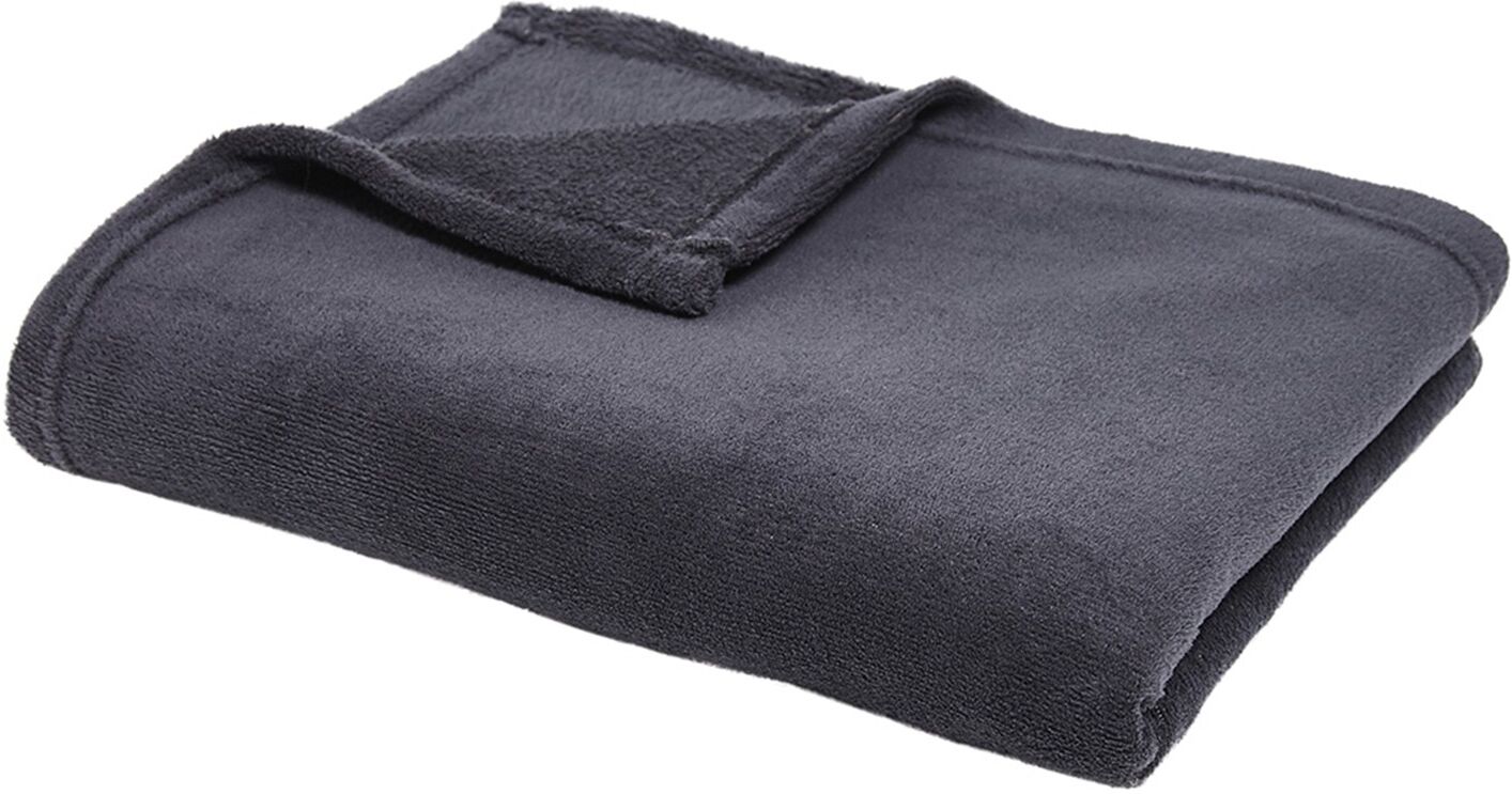 Plaid polaire toucher peluche - BlancheporteUltra doux et ultra moelleux, un plaid polaire pour réchauffer les belles soirées d'hiver décliné dans une belle gamme de coloris !Plaid : 125x150cmGris