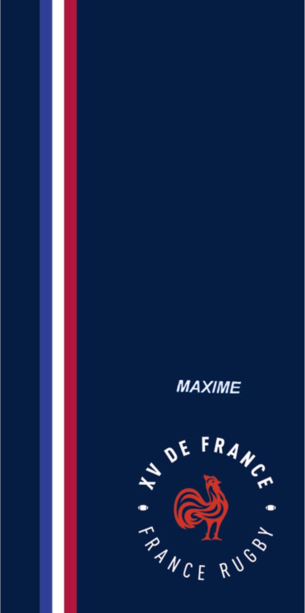 Drap de bain XV de France FFR® personnalisable - Drap De Bain : 75x150cm - Bleu - FfrSuper absorbant et aux couleurs de son équipe favorite, ce drap de bain est le cadeau idéal pour un supporter du XV de France ! À personnaliser selon ses envies...Drap de