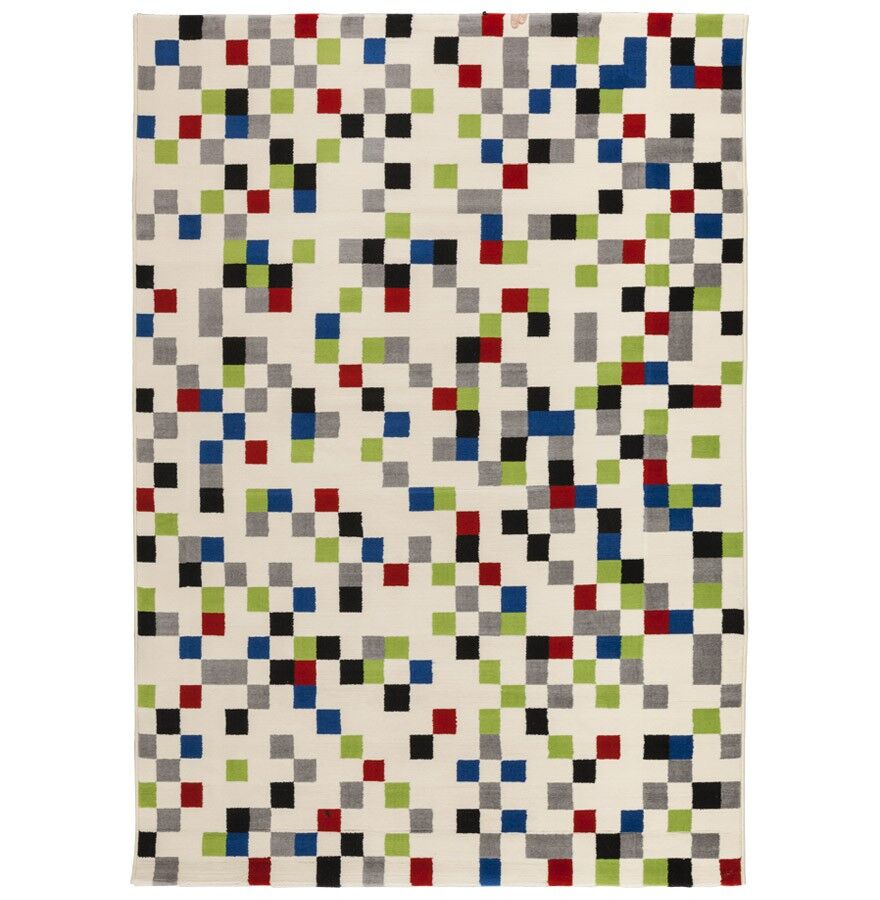 gdegdesign Tapis design rectangulaire multicolore 230x160 cm - Palerme