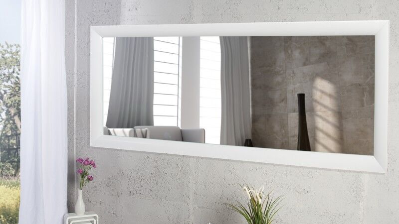 gdegdesign Grand miroir design rectangulaire laqué blanc - Clyde