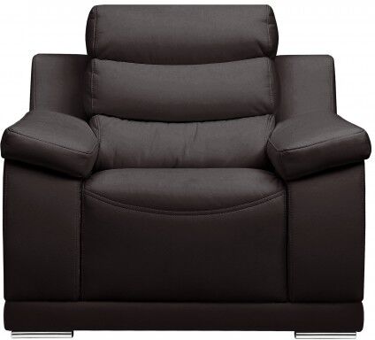 gdegdesign Fauteuil design cuir marron - Goran