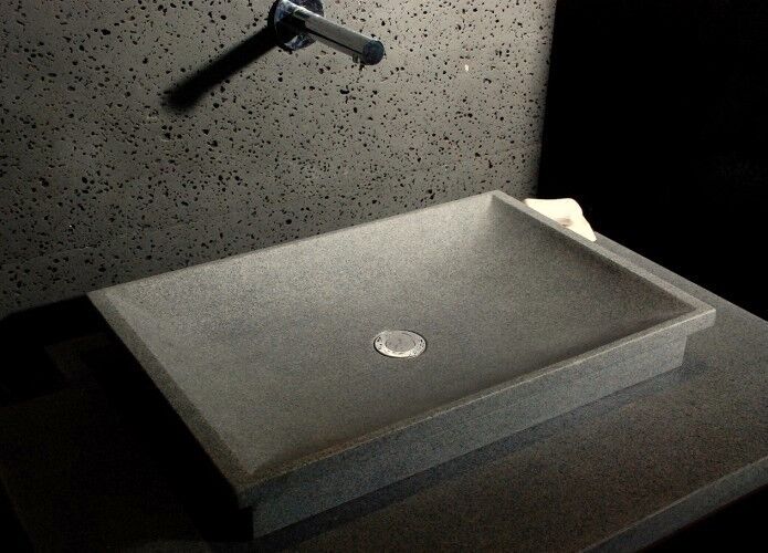 LivingRoc Vasque en pierre naturelle à poser 60x40 granit véritable DUNE LivingRoc Vasque en pierre naturelle à poser 60x40 granit véritable DUNE