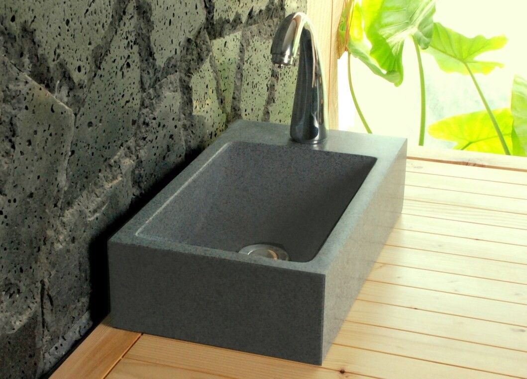 LivingRoc Lave mains en pierre 40x23 granit véritable NEWPORT LivingRoc Lave mains en pierre 40x23 granit véritable NEWPORT