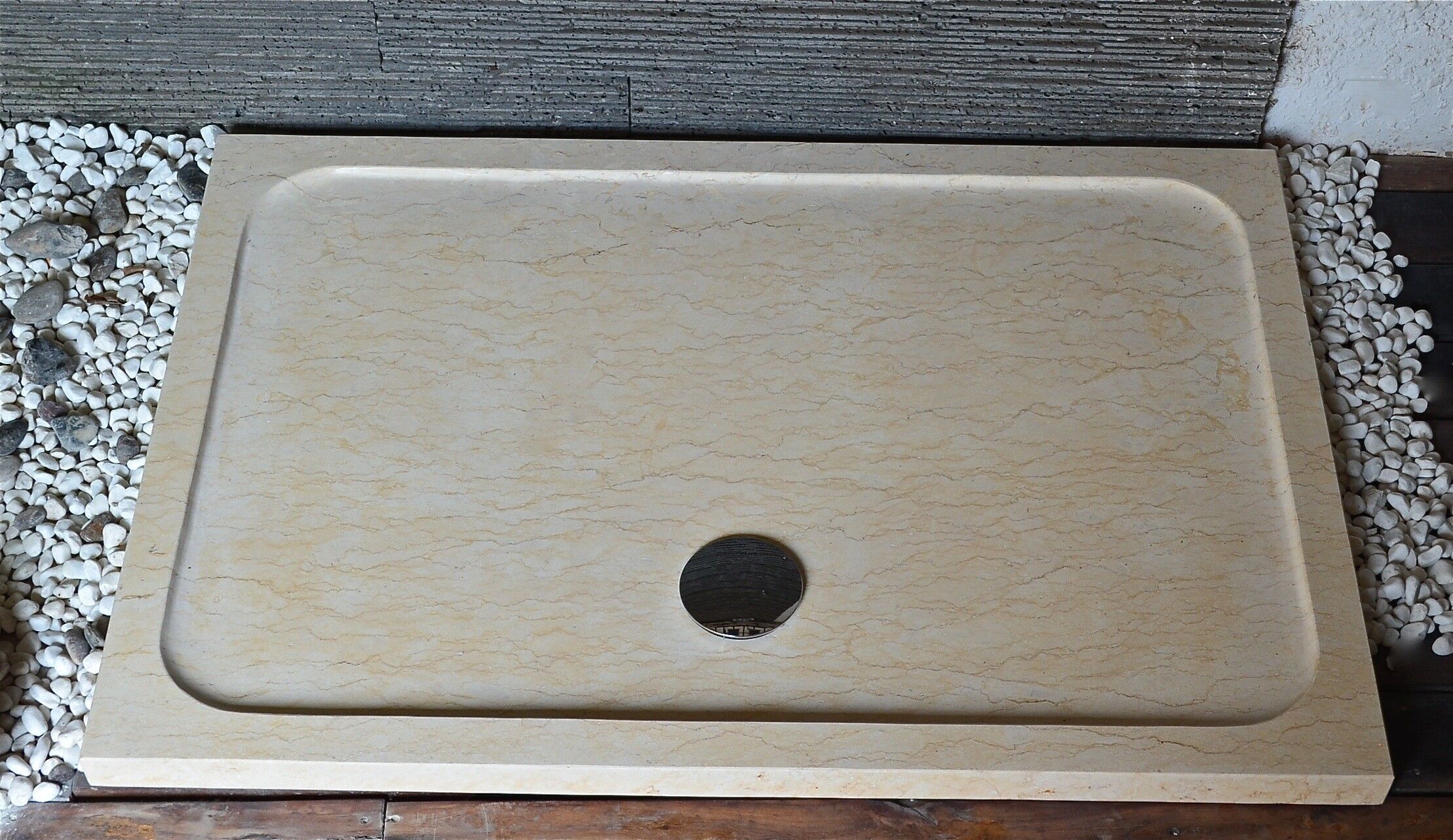 LivingRoc Receveur de douche en marbre d'Égypte 120x80 PALAOS SUNNY LivingRoc Receveur de douche en marbre d'Égypte 120x80 PALAOS SUNNY