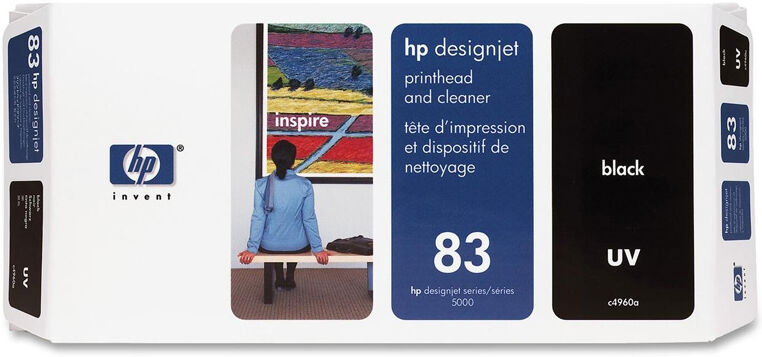 HP C4960A Tête Noire HP N°83 UV HP C4960A Tête Noire HP N°83 UV