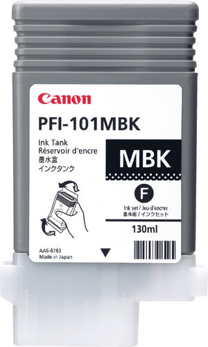 CANON PFI-101MBK Encre Noire Mate CANON 130ml CANON PFI-101MBK Encre Noire Mate CANON 130ml