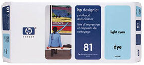 HP C4954A Tête Cyan Clair HP N°81 HP C4954A Tête Cyan Clair HP N°81