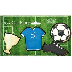 4 emporte-pieces Football Scrapcooking []