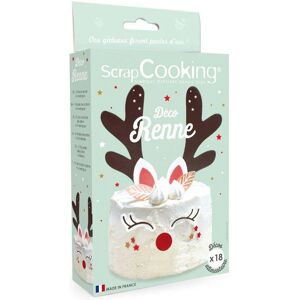 Kit deco azyme pour gateau renne Scrapcooking