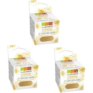 Paillettes alimentaires dorees 15 g Scrapcooking