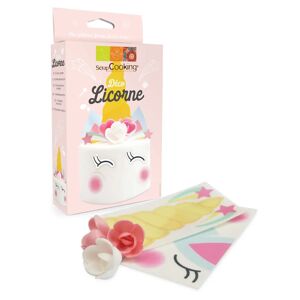 Kit deco azyme pour gateau Licorne Scrapcooking