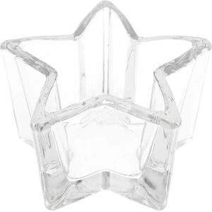 Bougeoir en verre etoile 10,8 cm Rico Design