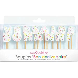 Bougies Bon anniversaire Scrapcooking [Gris]