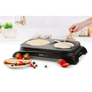 Crepiere double pour 2 crepes de 18 cm 1000 W DO8715P Domo []