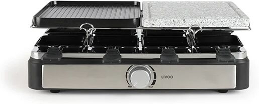 Appareil à raclette 8 personnes 1400 W Livoo [Gris métallisé]