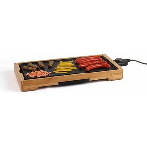 Plancha grill electrique en aluminium et bambou 2200 W DOC202 Livoo []