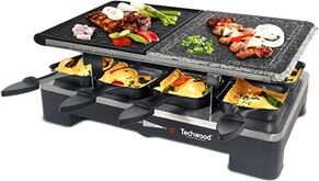 Notice d'utilisation, manuel d'utilisation et mode d'emploi Techwood Raclette grill et pierre de cuisson 1400 W Techwood   