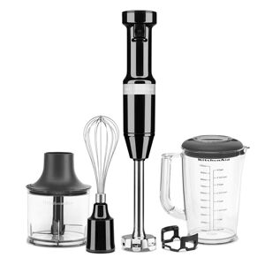 Mixeur plongeant 5 vitesses 180 W noir onyx Kitchenaid 5KHBV83EOB Kitchenaid [Gris metallise]