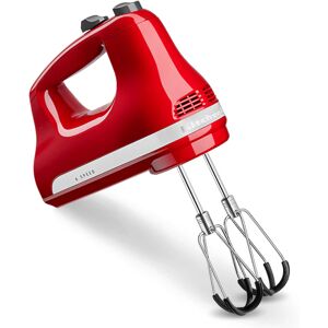 Batteur a main electrique 6 vitesses 60 W rouge empire 5KHM6118EER Kitchenaid [Gris metallise]