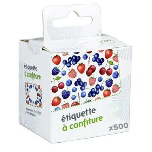 500 etiquettes a confiture - Motifs fruits rouges Chevalier diffusion [Marron]