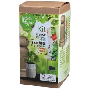 Kit presse pour pots a semis - FSC - Tomate et basilic Ecodis