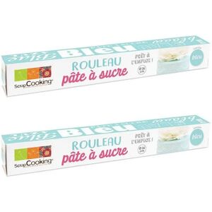 2 rouleaux de pate a sucre bleu Ø 36 cm Scrapcooking