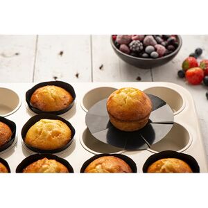 Feuille de cuisson antiadhesive moule muffins set de 12 NoStik []