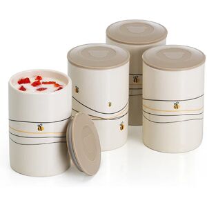 Lot de 4 pots pour yaourtiere fromagere Naturamix []