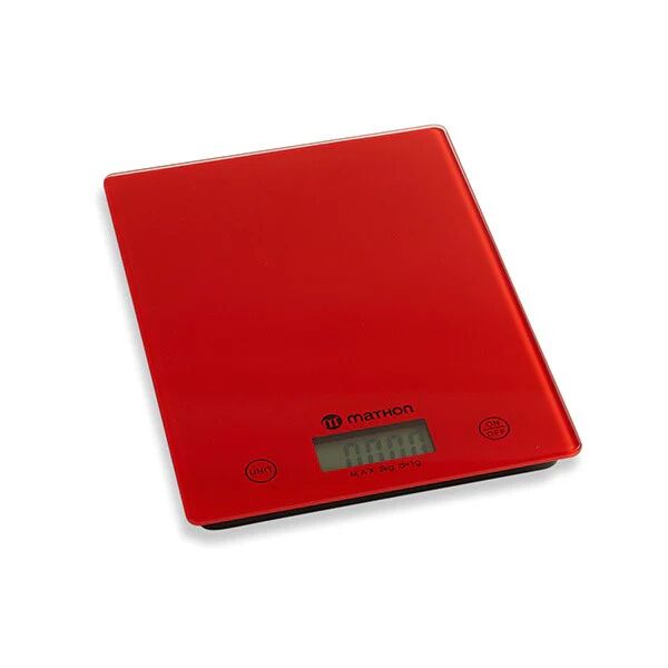 Balance de cuisine digitale rouge 5 kg Mathon []