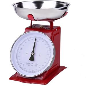 Balance de cuisine mecanique rouge 5 kg Mathon [Gris]