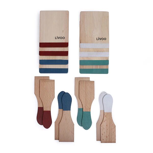 Set d'accessoires pour raclette en bois Livoo [Gris]