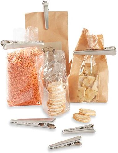 Set 6 pinces à sachet en inox 8 et 11,5 cm Mathon []