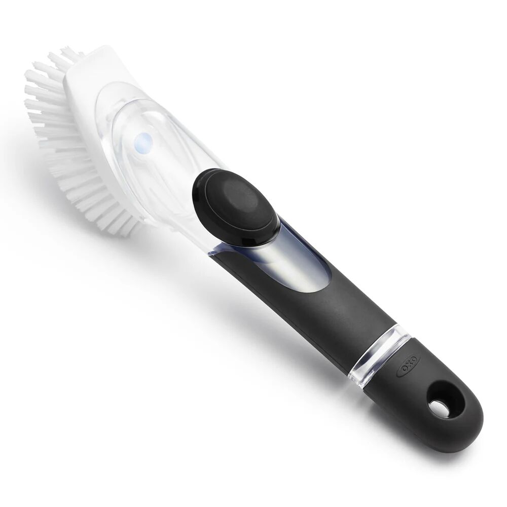 Brosse à vaisselle avec manche distributrice de savon OXO